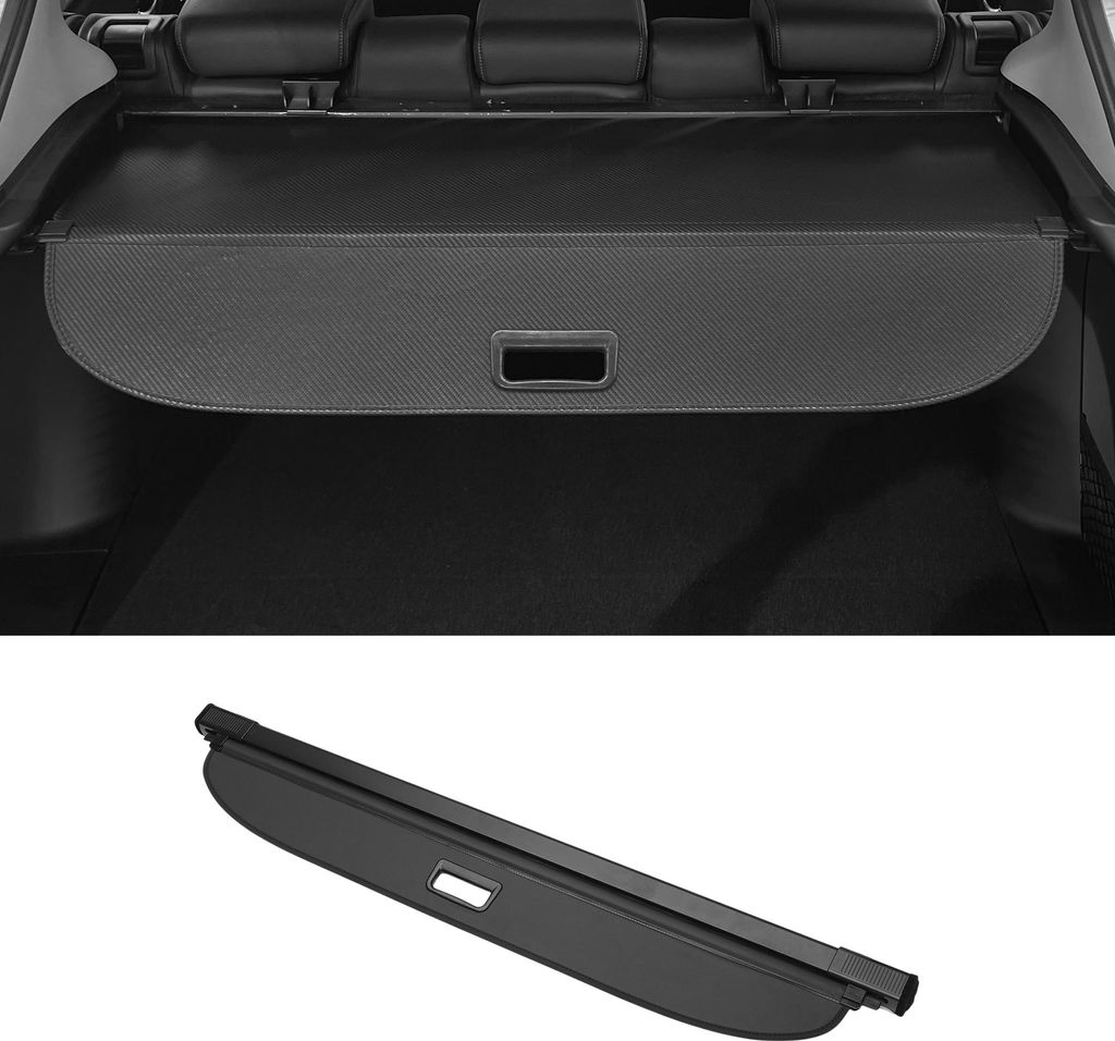 Kofferraum ausziehbare Laderaumabdeckung für Volkswagen Touran 2006-2015 Heckklappenablage Gepäcksicherheitsabdeckung Schattierbildschirm Glanzsc...