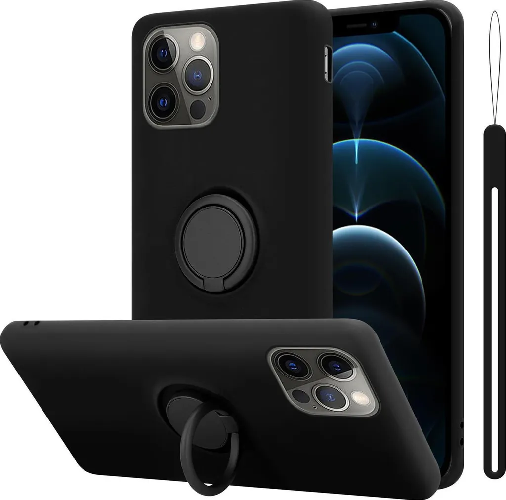 Cadorabo Custodia iPhone 13 Nera: Protezione TPU Morbida e Anti-Graffio