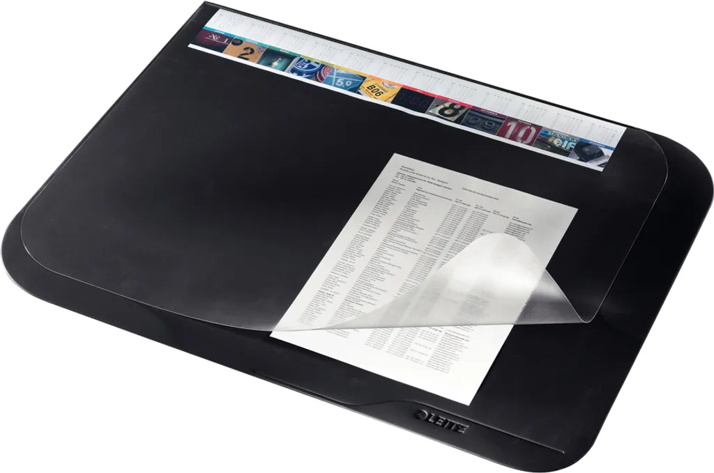 Tapis de Bureau Soft-Touch Leitz Noir 530x400 mm - Finition Douce Pro