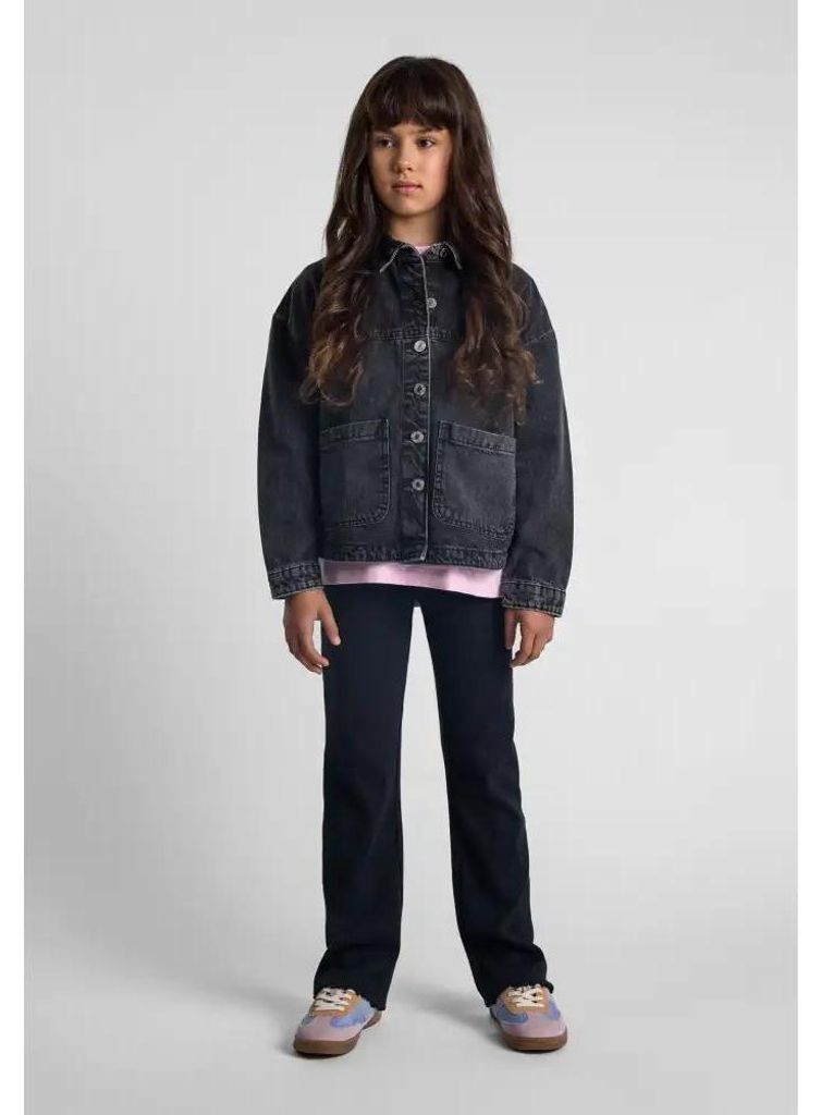 Minoti Jacke Denim Jeans Schwarz Gr. 110 für Mädchen
