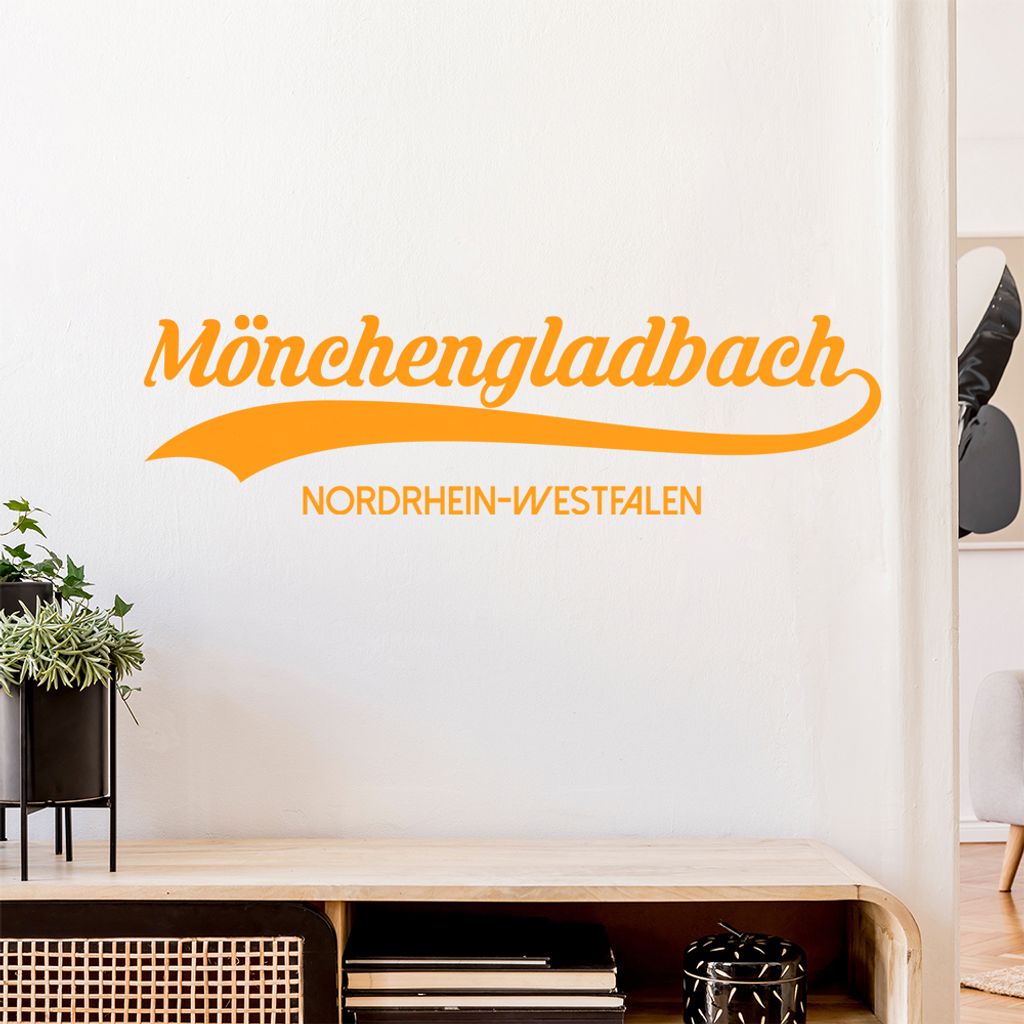 Mönchengladbach NRW Wandtattoo Wandaufkleber Wall Sticker - Dekoration, Küche, Wohnzimmer, Schlafzimmer, Badezimmer