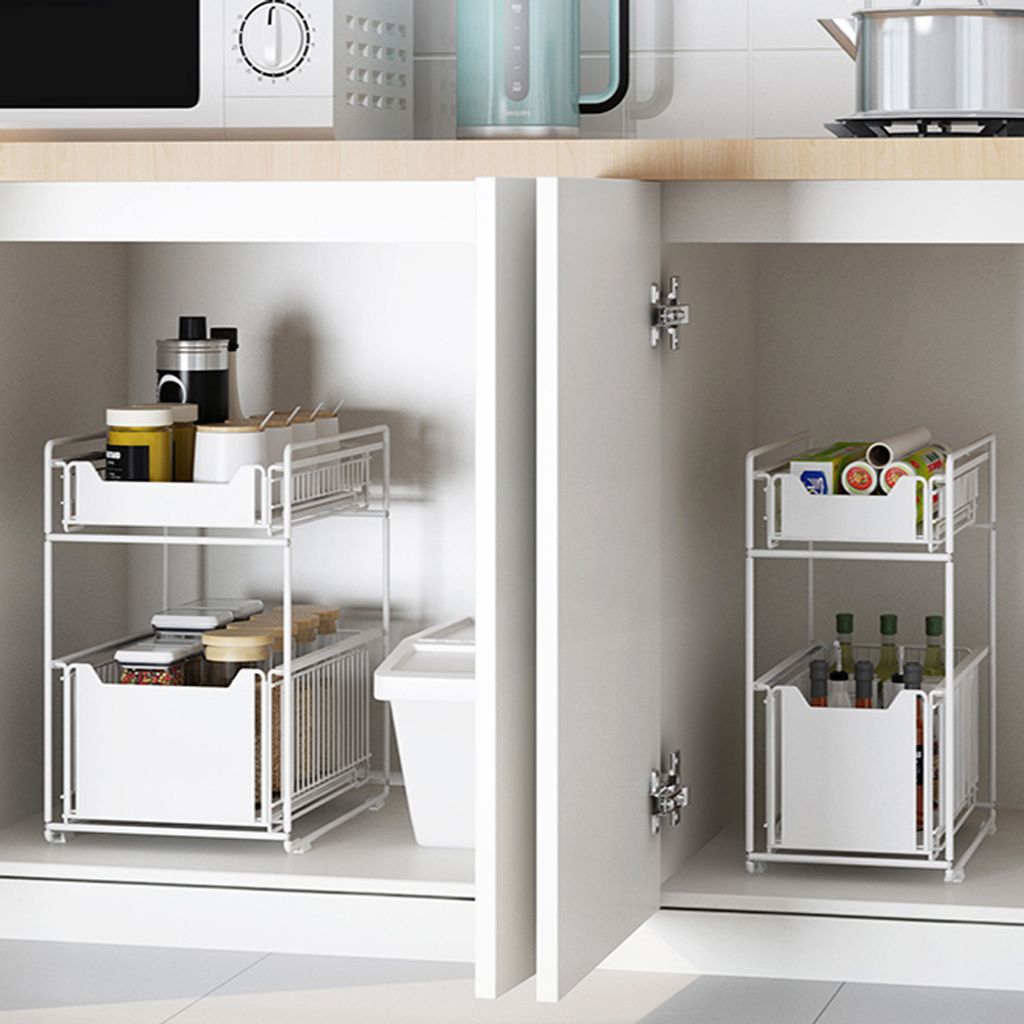 Étagères de cuisine Étagère à tiroirs avec 2 paniers Image du produit 