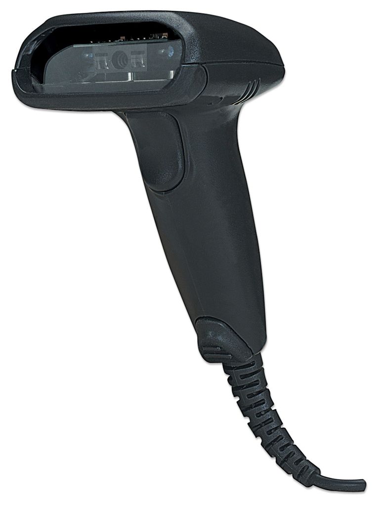 Manhattan Long Range CCD Handheld Barcode Scanner, USB, 500mm Scan Depth, Cable 1.5m, Max Ambient Light 10,000 lux (sunlight)