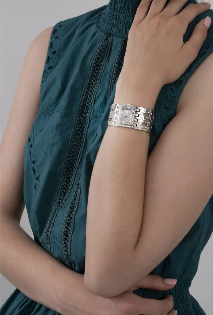 Guess Waterfall Orologio Donna GW0441L1 Acciaio Silver Quadrato - 8