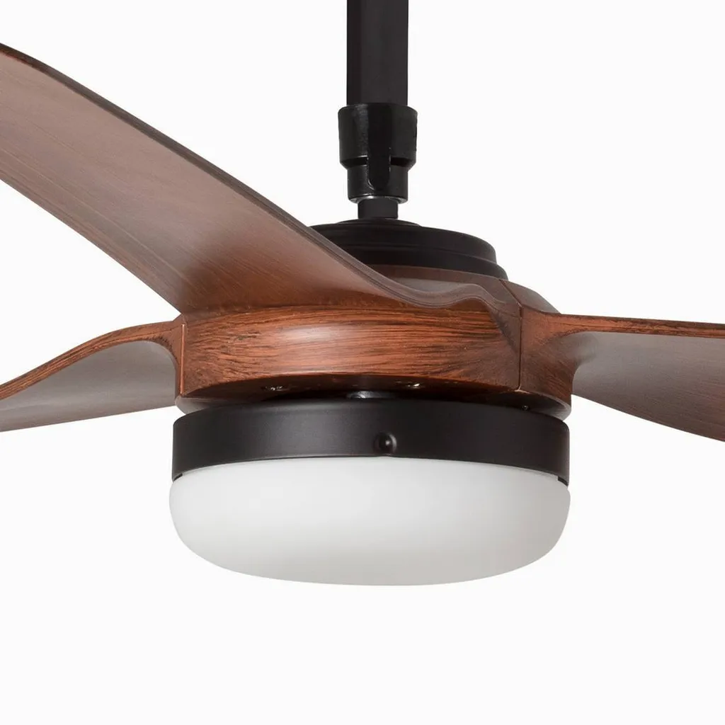 Ventilateur de plafond silencieux télécommandé avec lampe LED
