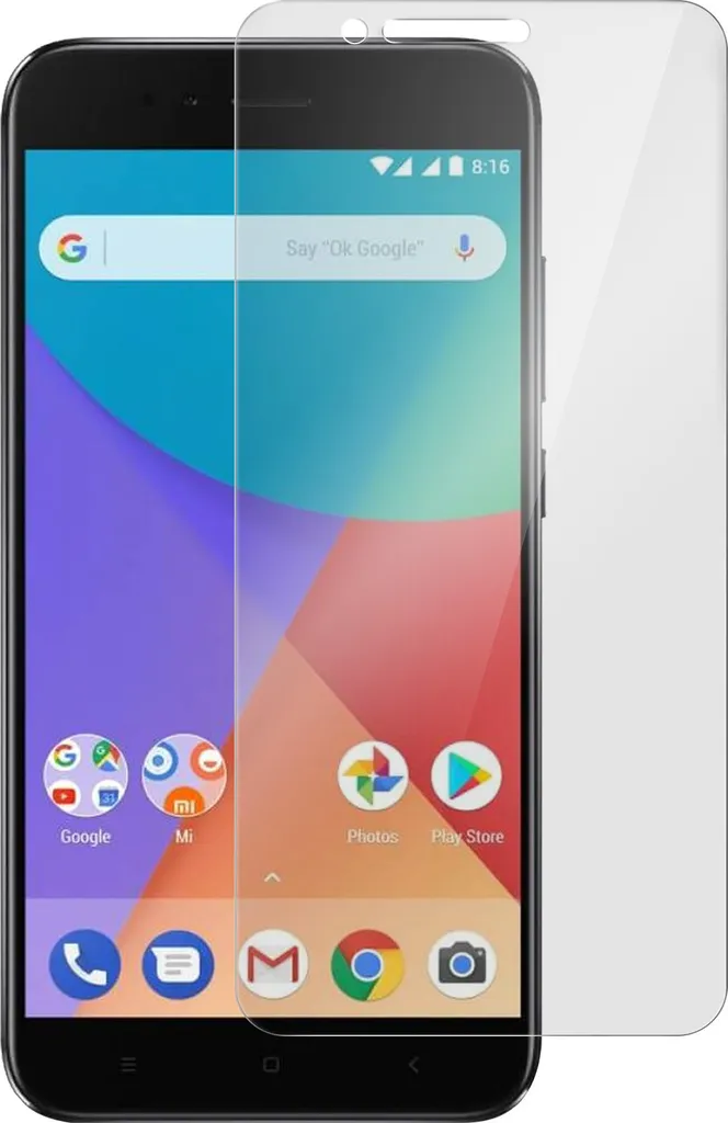 pellicola protettiva in vetro antigraffio 9H per Xiaomi Mi A1 - infrangibile