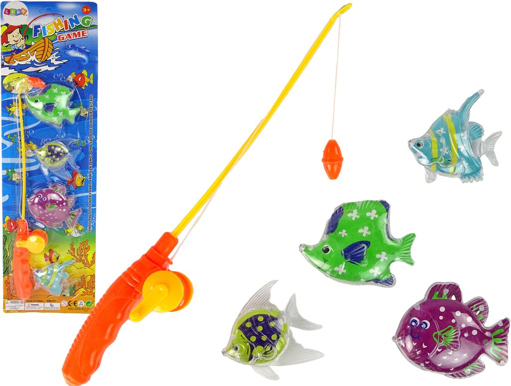 Angelspiel Angelset Fisch + Angelrute