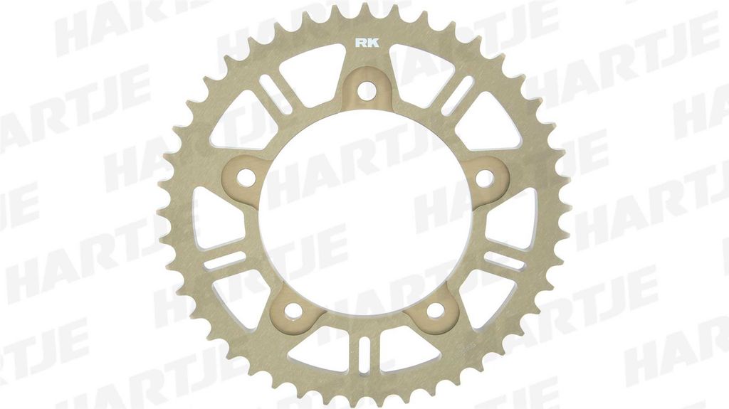 Rk Kettenblatt 525 45z Aluminium gold matt hart a Produktbild 