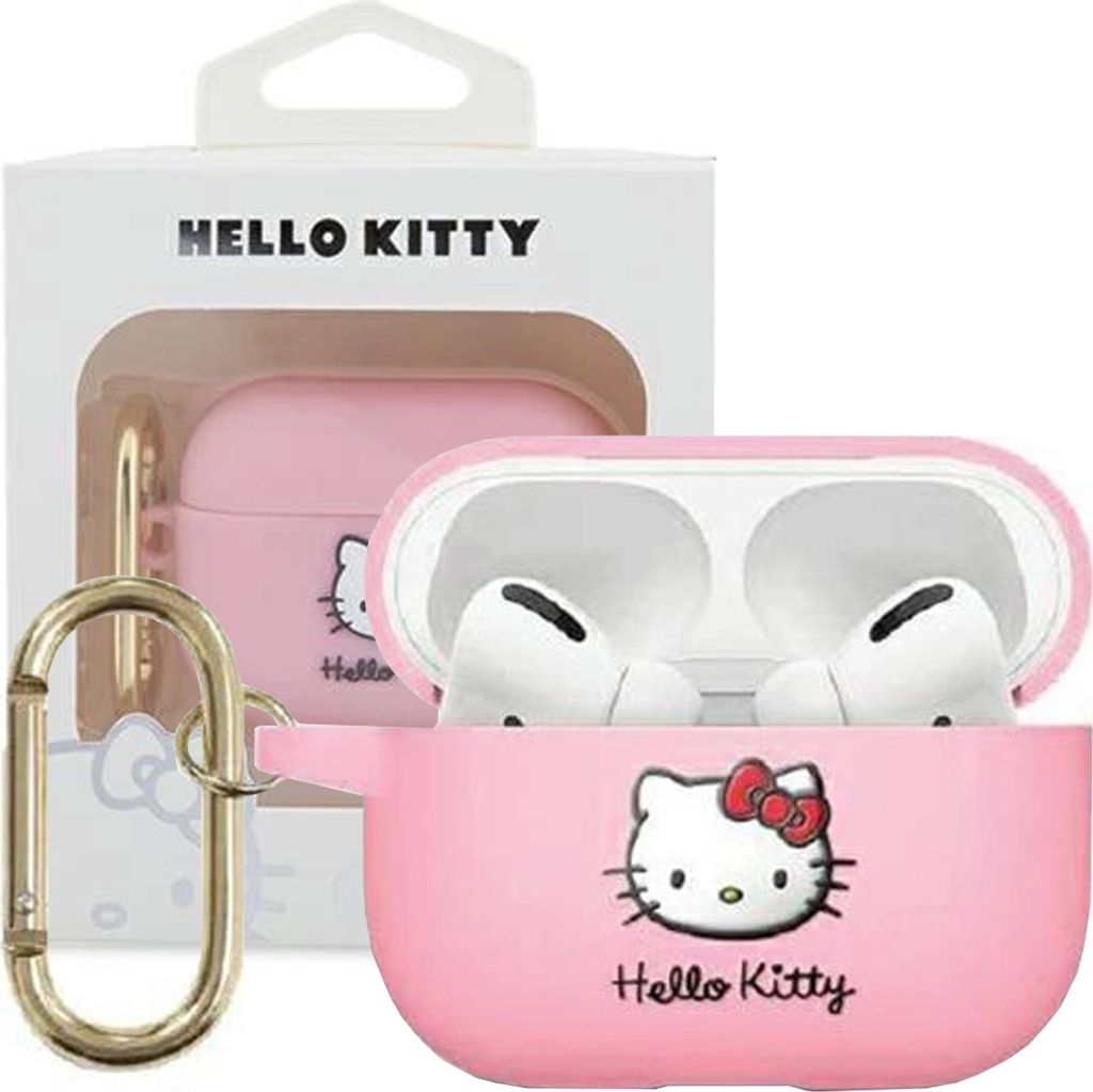 Hello Kitty Apple AirPods 3 Silikon 3D Kitty Head Cover Produktbild 