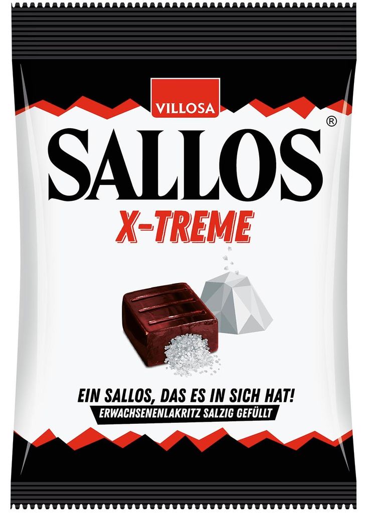 Sallos X Treme caramelle dure con ripieno di salmiak alla Immagine del prodotto 