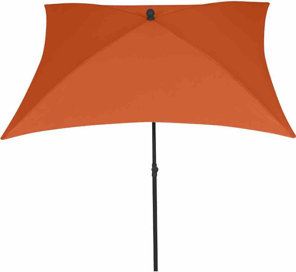 SIENA GARDEN City Mittelstockschirm anthrazit/terracotta 180x180cm