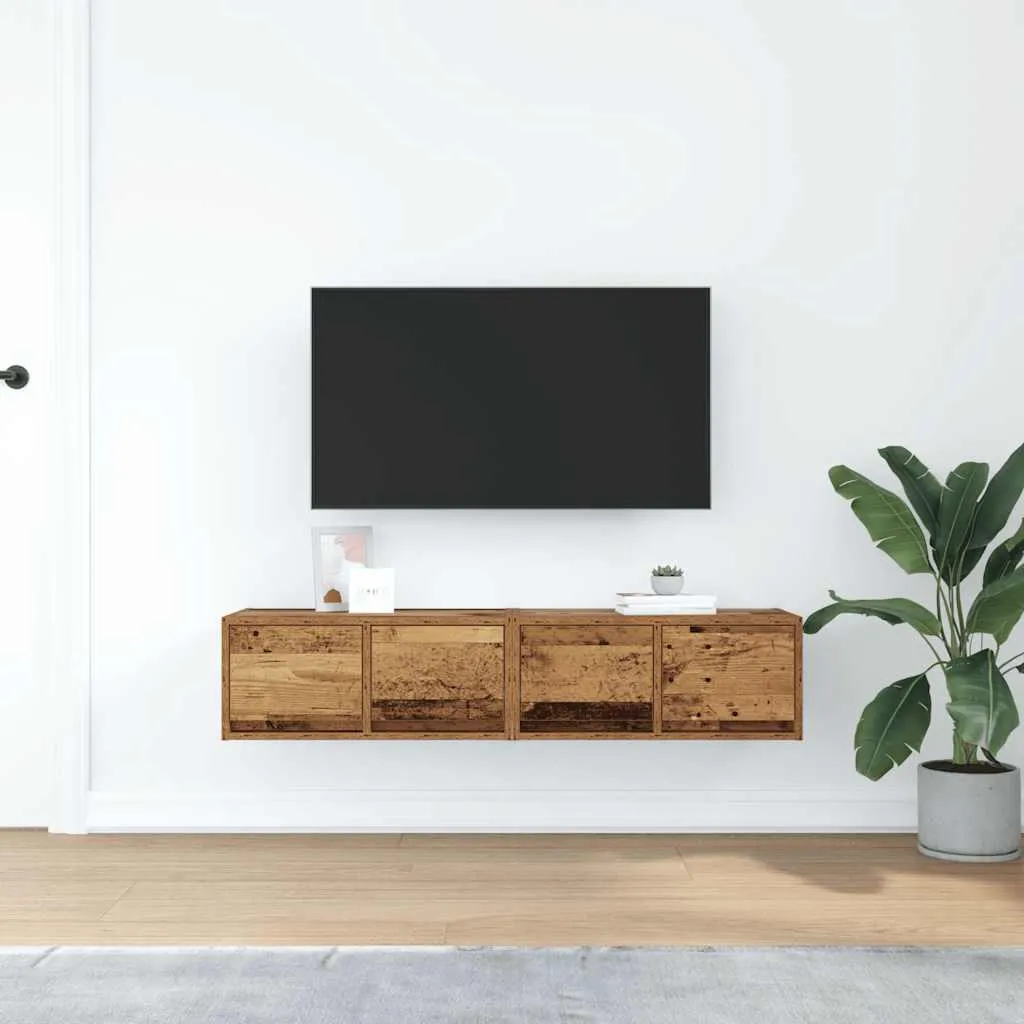 vidaXL Mobili TV Set 2 pz Legno Recuperato 60 cm Design Industrial - 3