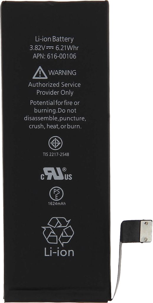 1624 mAh Apple 616-00106 Original-Akku für Apple iPhone SE Produktbild 
