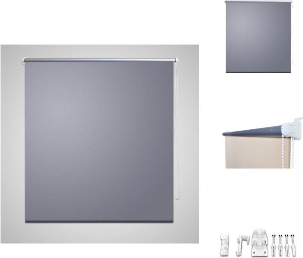 Zatemňujúca roleta 80 x 230 cm sivá - Žalúzie a rolety Obrázok produktu 