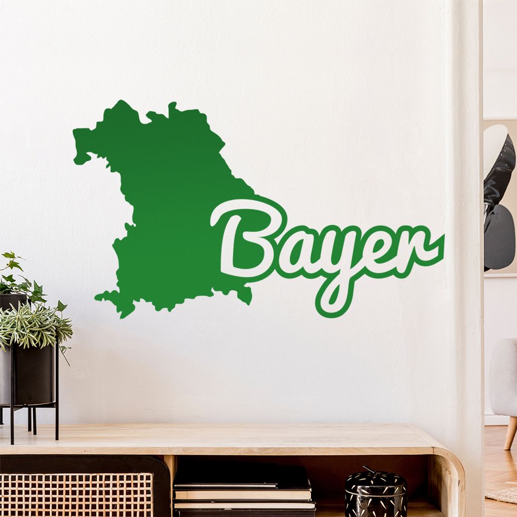 Bayer Bayern Herkunft Wandtattoo Wandaufkleber Wall Sticker - Dekoration, Küche, Wohnzimmer, Schlafzimmer, Badezimmer