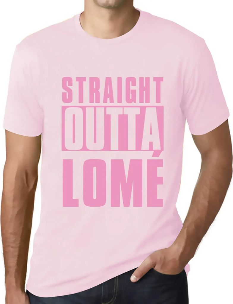 Herren Grafik T-Shirt Direkt aus Lomé – Straight Outta Lomé – Öko-Verantwortlich Vintage Jahrgang Kurzarm Lustige Druck Geburtstag Geschenk ...