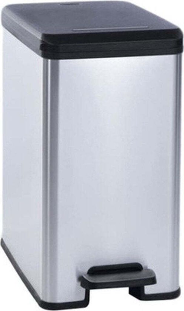 Curver Tretmülleimer Deco Schmal 25L Silbern Produktbild 15