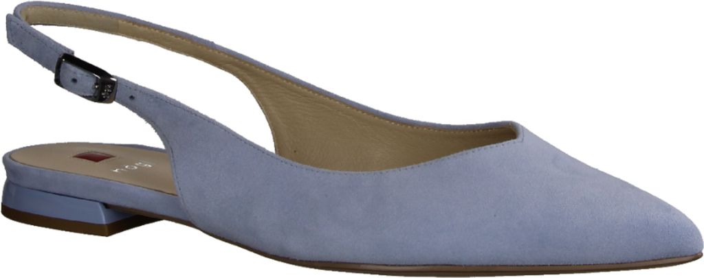 Högl 100112-340 Sling, Damen, Leder, Hellblau Sandale mit geschloss. Vorderkappe - Damenschuhe Top Trends, Blau, leder (samtkid), absatzhöhe: ...