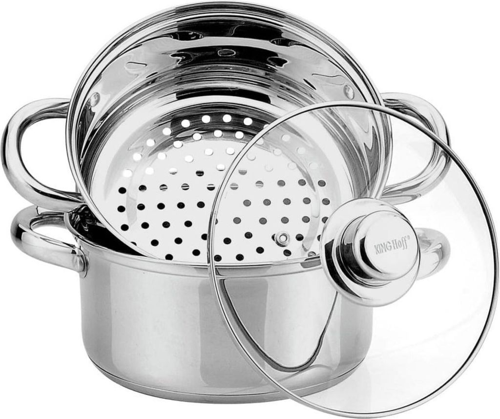 Kinghoff Dampfgartöpfe 2,5l 18cm 3 Elemente KH3315 Produktbild 