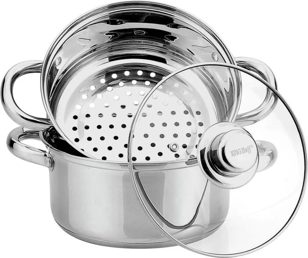 Vaporiera Kinghoff KH3315 Acciaio 18/10 per Induzione e Gas 2.5L