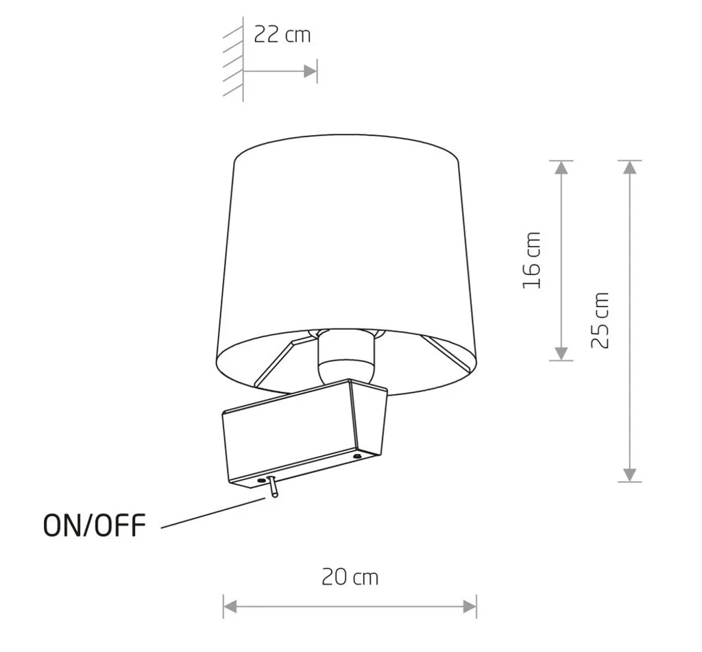 Luminaire mural design en tissu noir et doré pour intérieur élégant