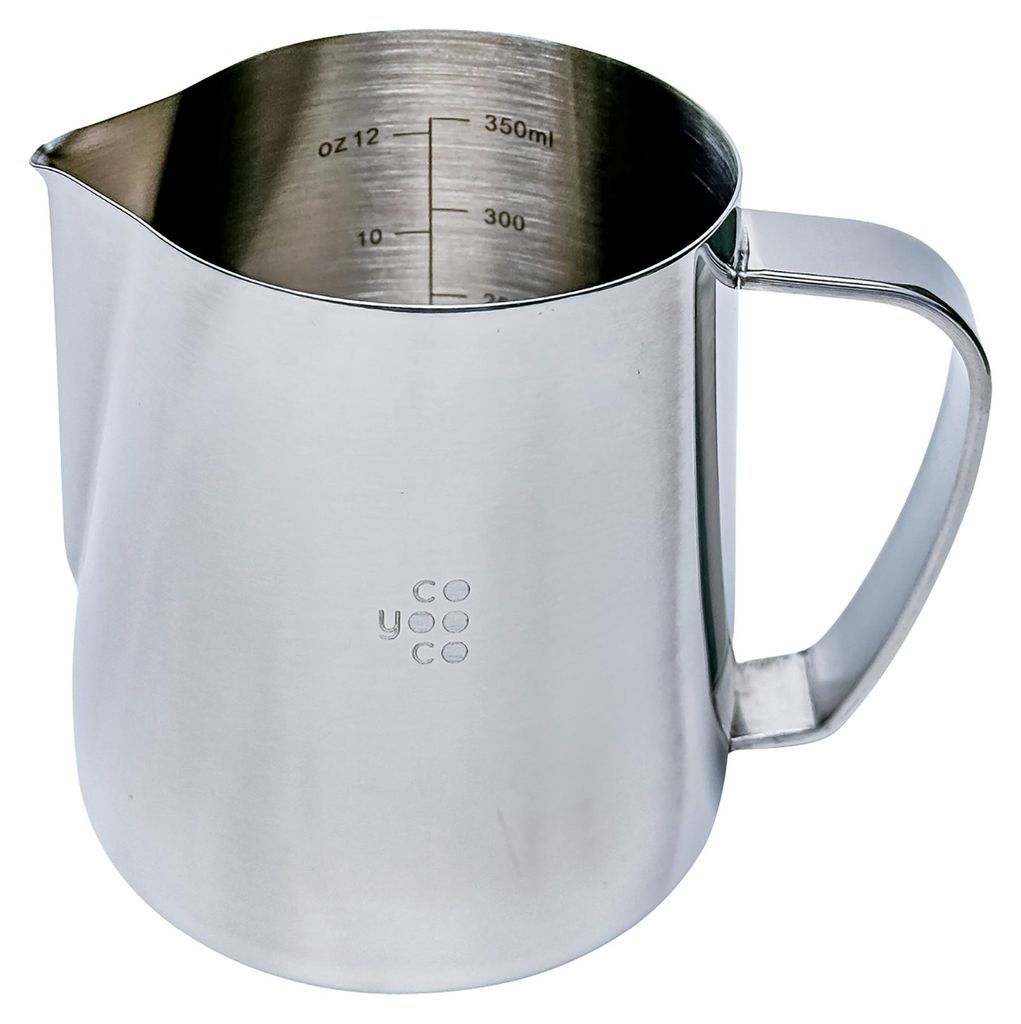 Coyooco Milchkännchen Silber 350 ml (Latte Art) Produktbild 