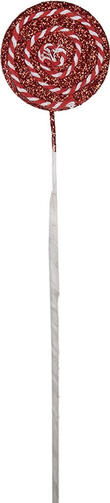 Clayre & Eef Weihnachtsdekoration Lutscher 40 cm Rot Kunststoff