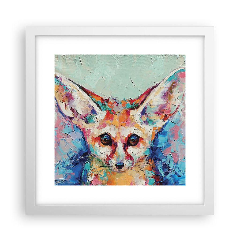 Gerahmtes Poster - Weißer Rahmen - Klein November Bunt - 30x30 cm - Wand Bild - Wanddeko - Wandbilder - Kunstposter - Wandposter - Bilderrahmen - ...