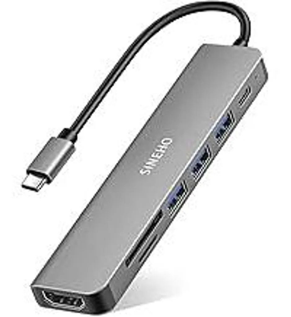 Hub USB-C 7 in 1 per Creativi: 4K HDMI, SD Reader e PD 100W
