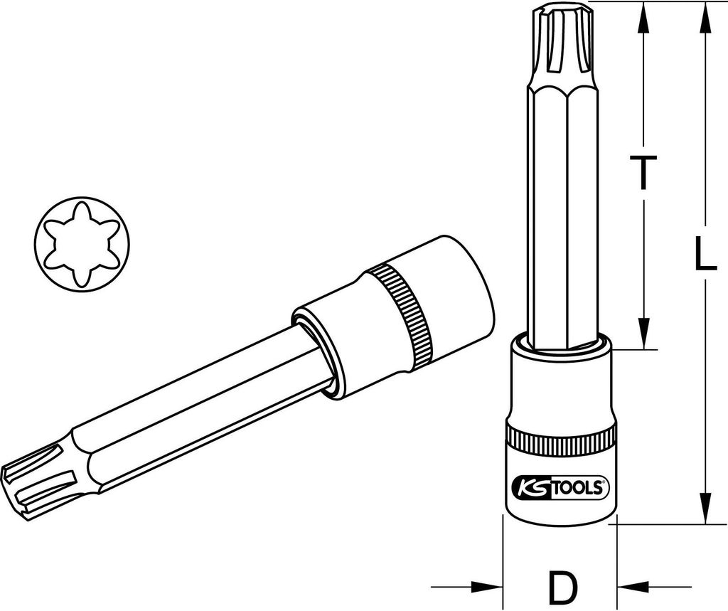 KS TOOLS Stecknuss M8 911.1994 Produktbild 