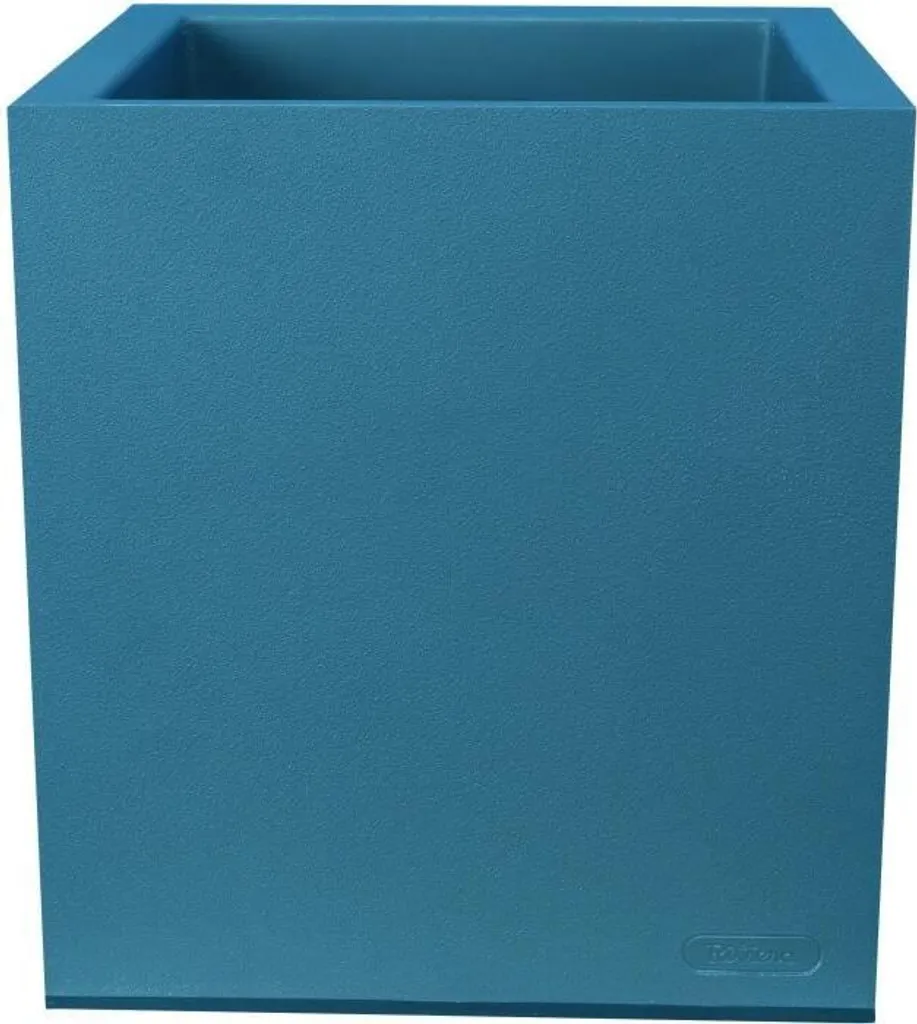 Grand vase décoratif Riviera bleu de 60cm de hauteur pour salon moderne