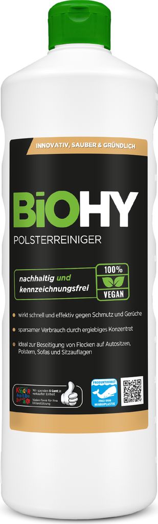 BiOHY Polsterreiniger Spezial 100% vegan, Inhalt:1 Liter