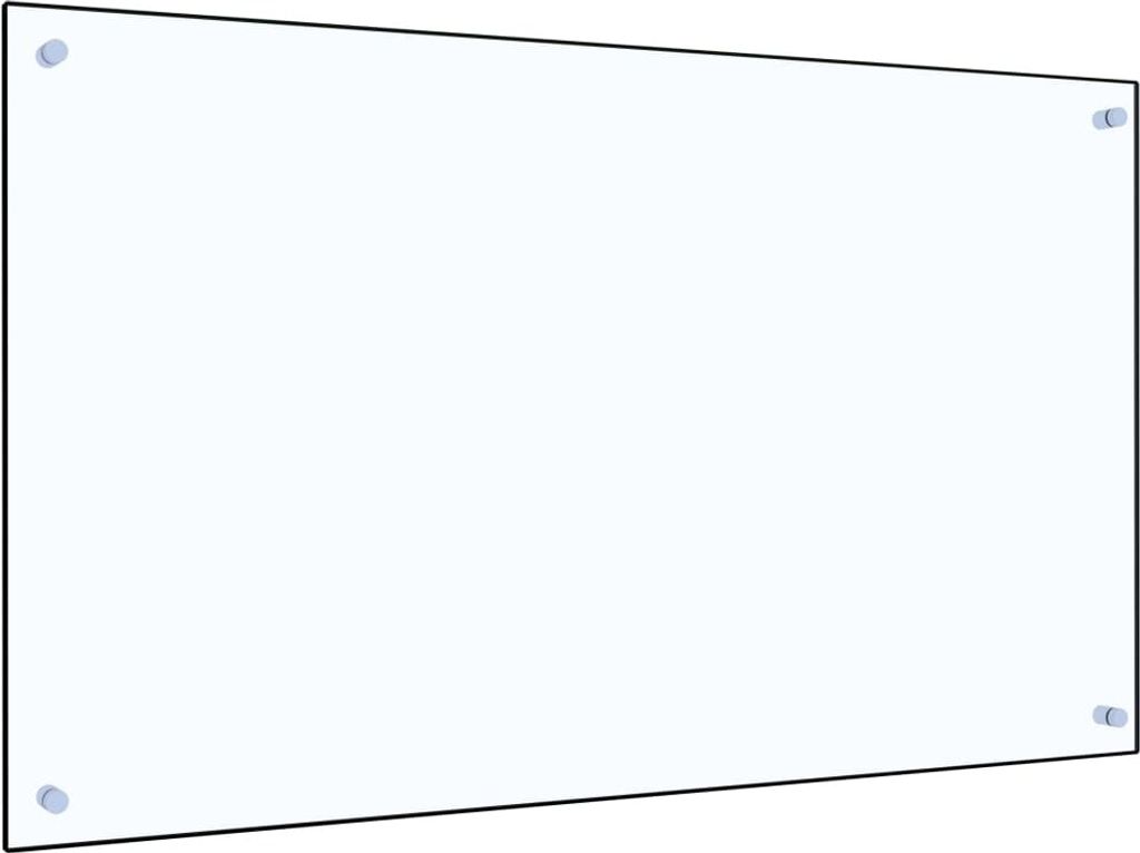 vidaXL Panel kuchenny przezroczysty 100×60 cm szkło Zdjęcie produktu 