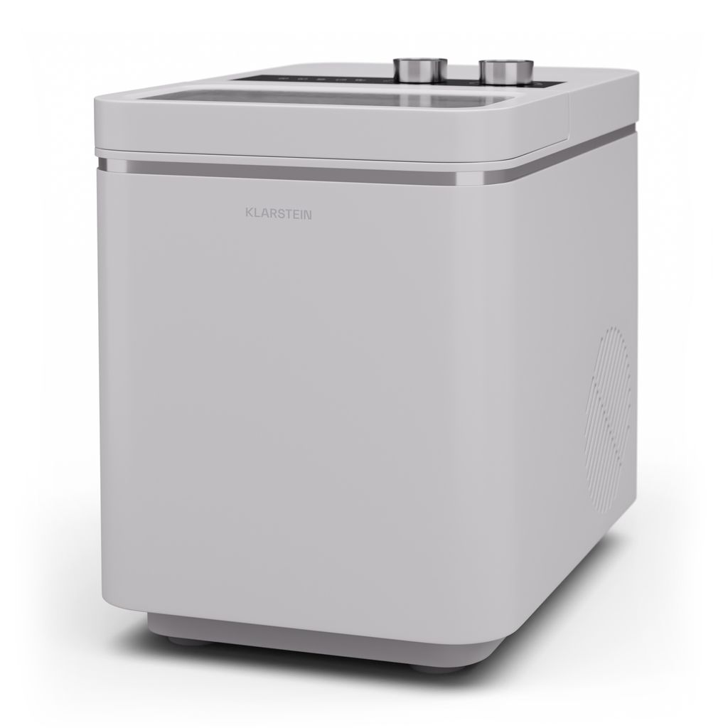 Klarstein IceCraft Eiswürfelmaschine – 12 kg/24 h, Eiswürfel in 6 Minuten, 2 Größen, Automatische Reinigung, Eiswürfelbereiter für Küche &...