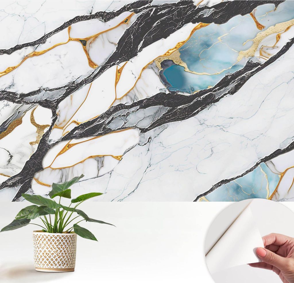Fototapete selbstklebend - 152x104 cm - Tapete - Wandtapete - Wandbilder - Klebefolie - Dekofolie - Tapete Folie - Wand - Dekoration - Wohnzimmer -...