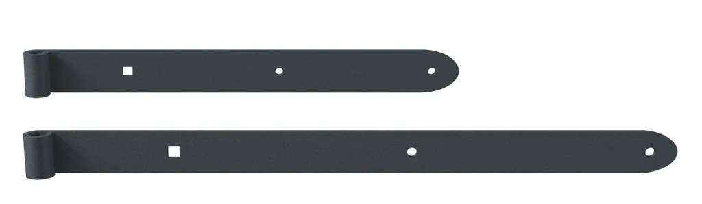 Charnière pour portail et porte de garage 600 mm gris graphite Alberts x4