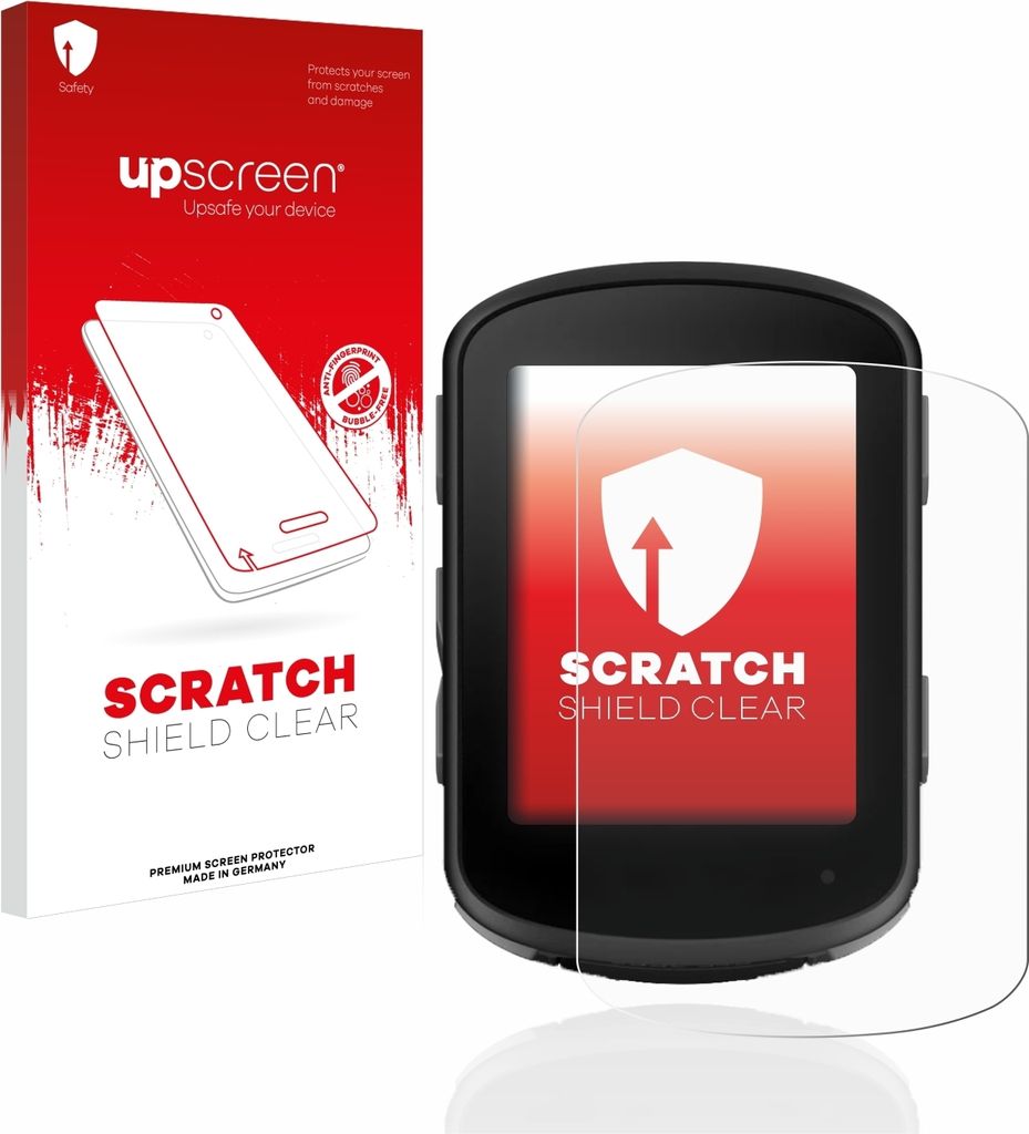 upscreen Schutzfolie für Garmin Edge 540 / Edge 840 Displayschutz Displayschutzfolie Folie Klar Transparent