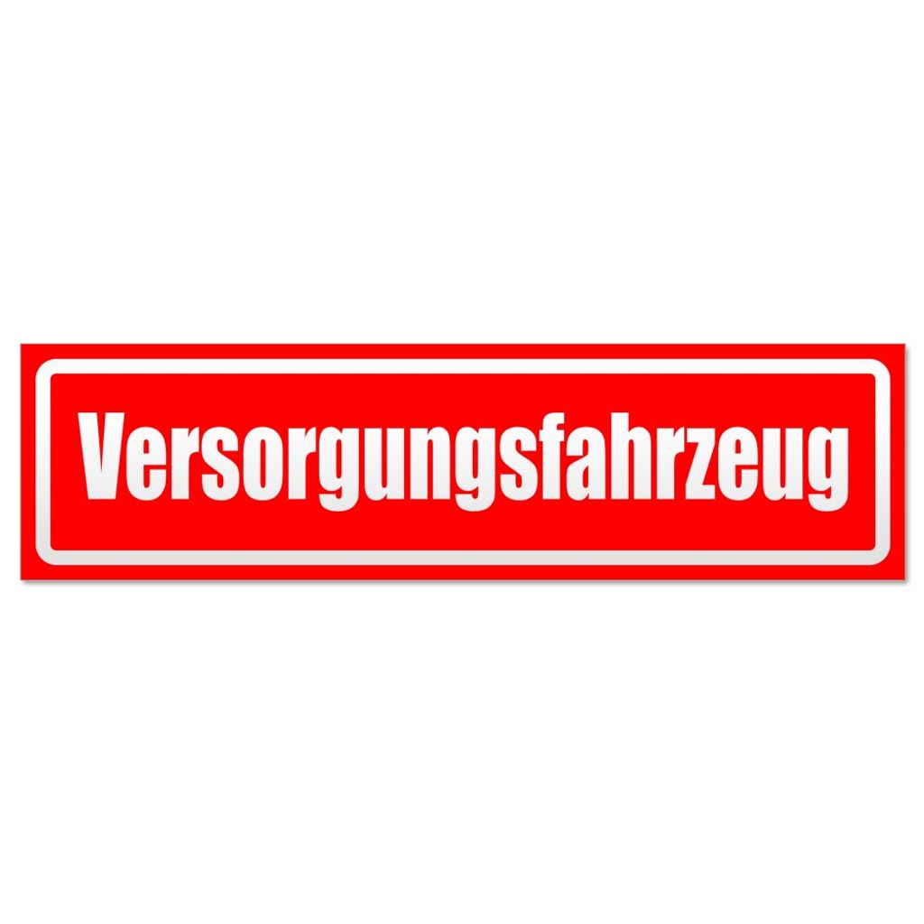 Versorgungsfahrzeug invertiert Magnetschild Schild magnetisch