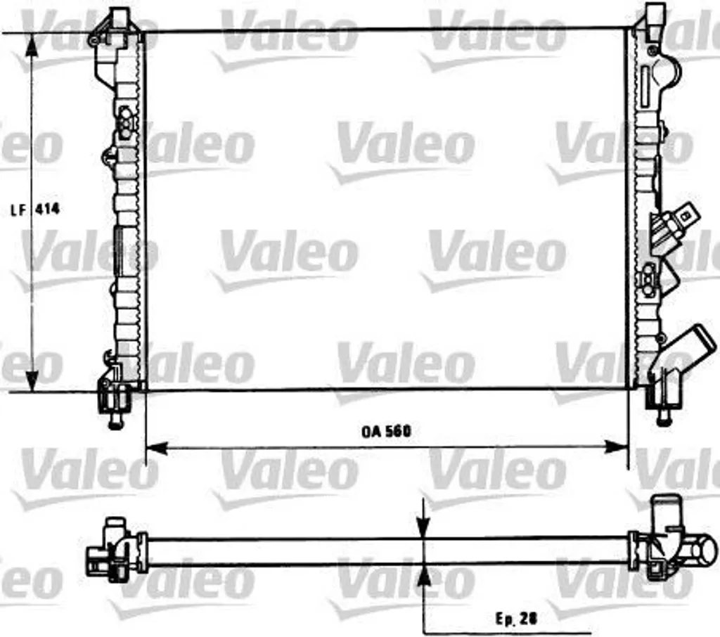 Solution Surchauffe : Radiateur VALEO 731128 pour Espace III et Laguna