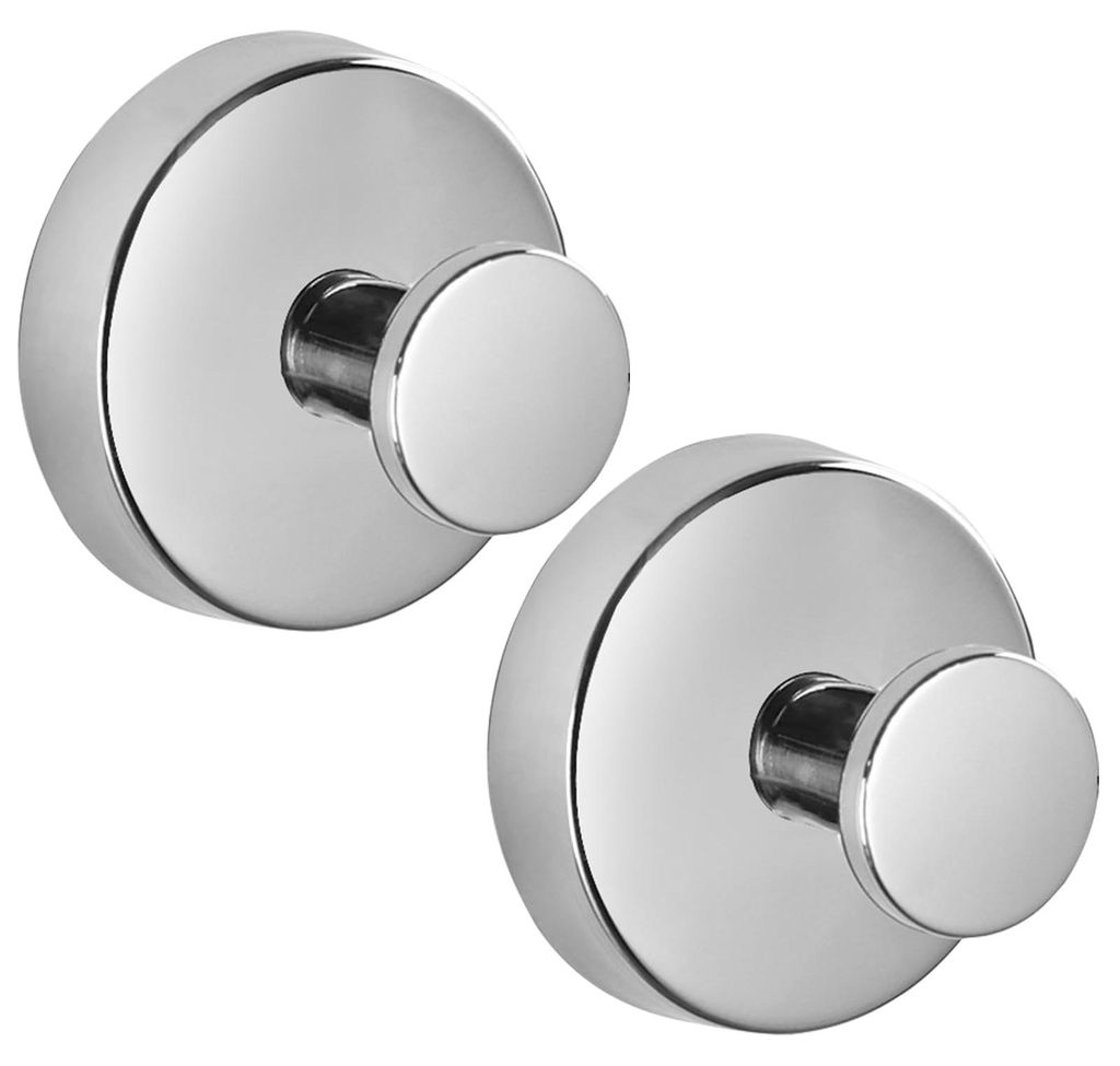 2 Vakuum-Saughaken, Handtuchhaken, Bademantelhaken, Edelstahl 304, rostfrei, selbstklebend, Wandmontage ohne Bohren, für Küche, Bad, WC, Schrank,...