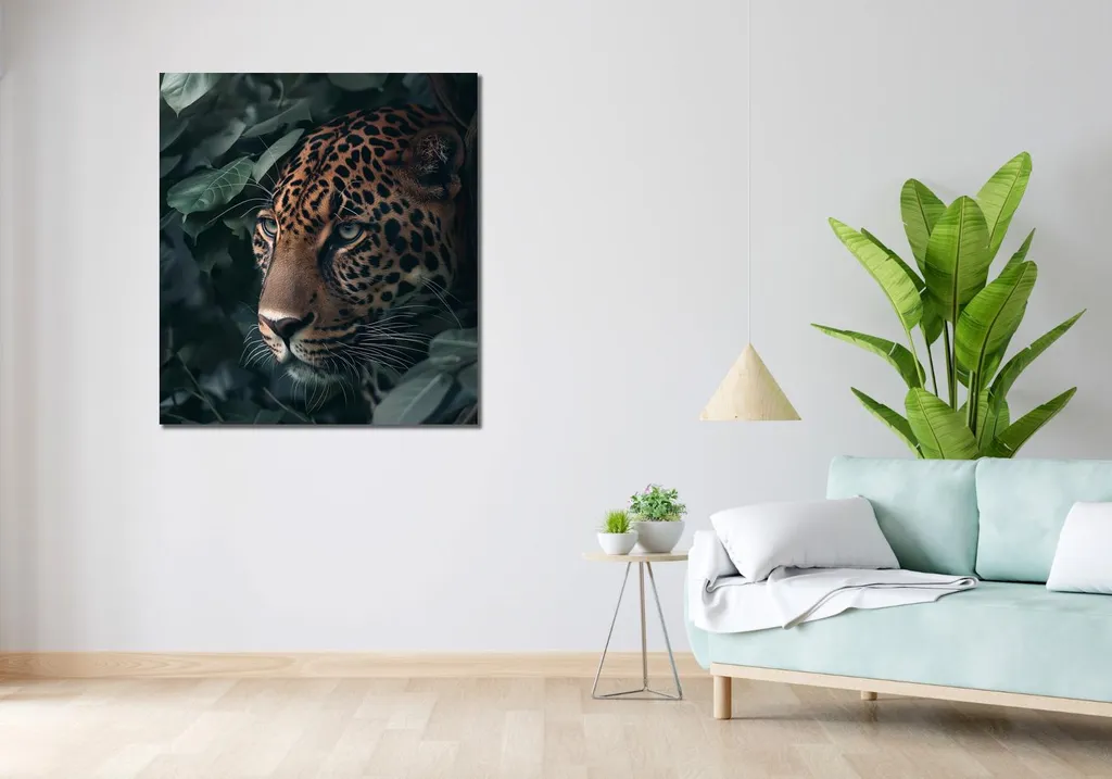 Quadro 90x100 cm Nascosto nell'ombra - 2