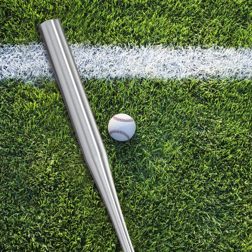 relaxdays Baseballschläger silber, Ø 5,0 cm, 1 St. Produktbild 2