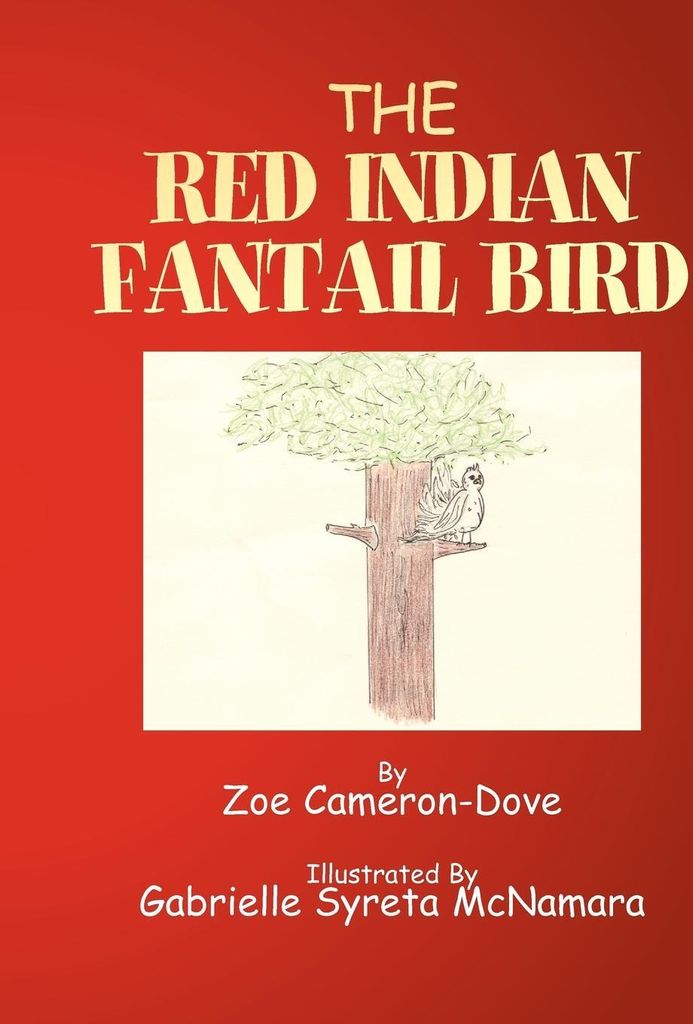 The Red Indian Fantail Bird