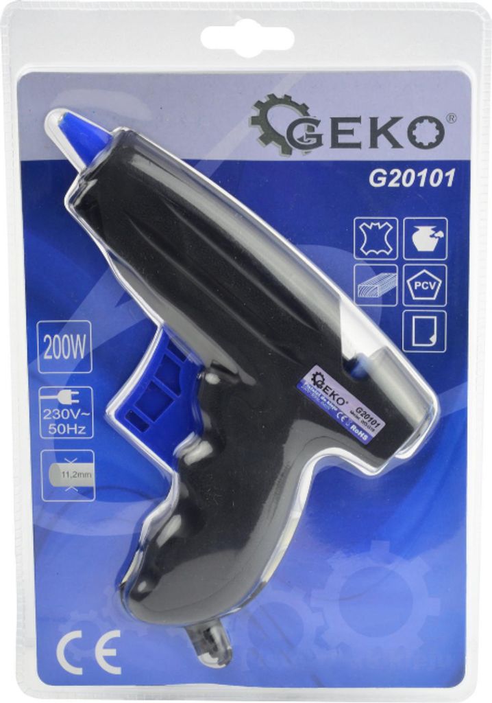 GEKO Pistolet à fusion électrique 200W, 11,2mm G20101 Image du produit 