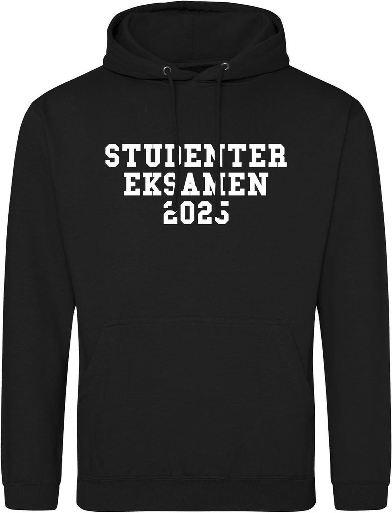 Huuraa Uni Hoodie Studentereksamen 2025 Abschluss Dänemark S Deep Black Vegan Sweatshirt Geschenkidee