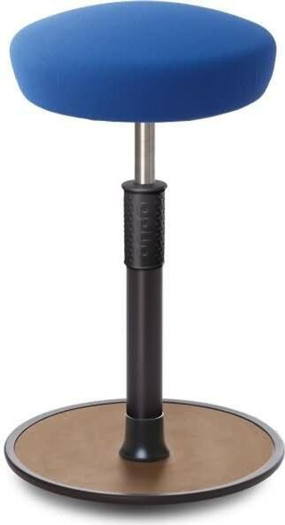 Sitz- Stehhocker Free Tall Hutsitz Gestrick Blau schwarz /Natur.