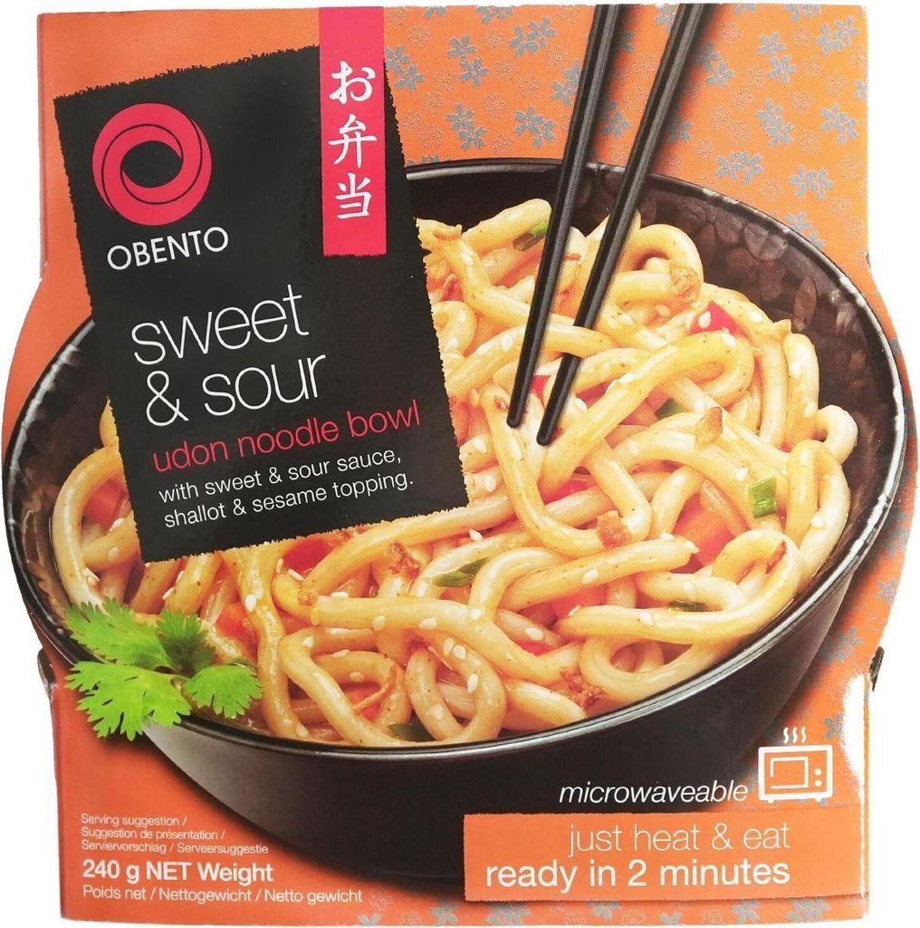6 x 240 g Obento – miska s udonom na sladkokyslom náleve Obrázok produktu 