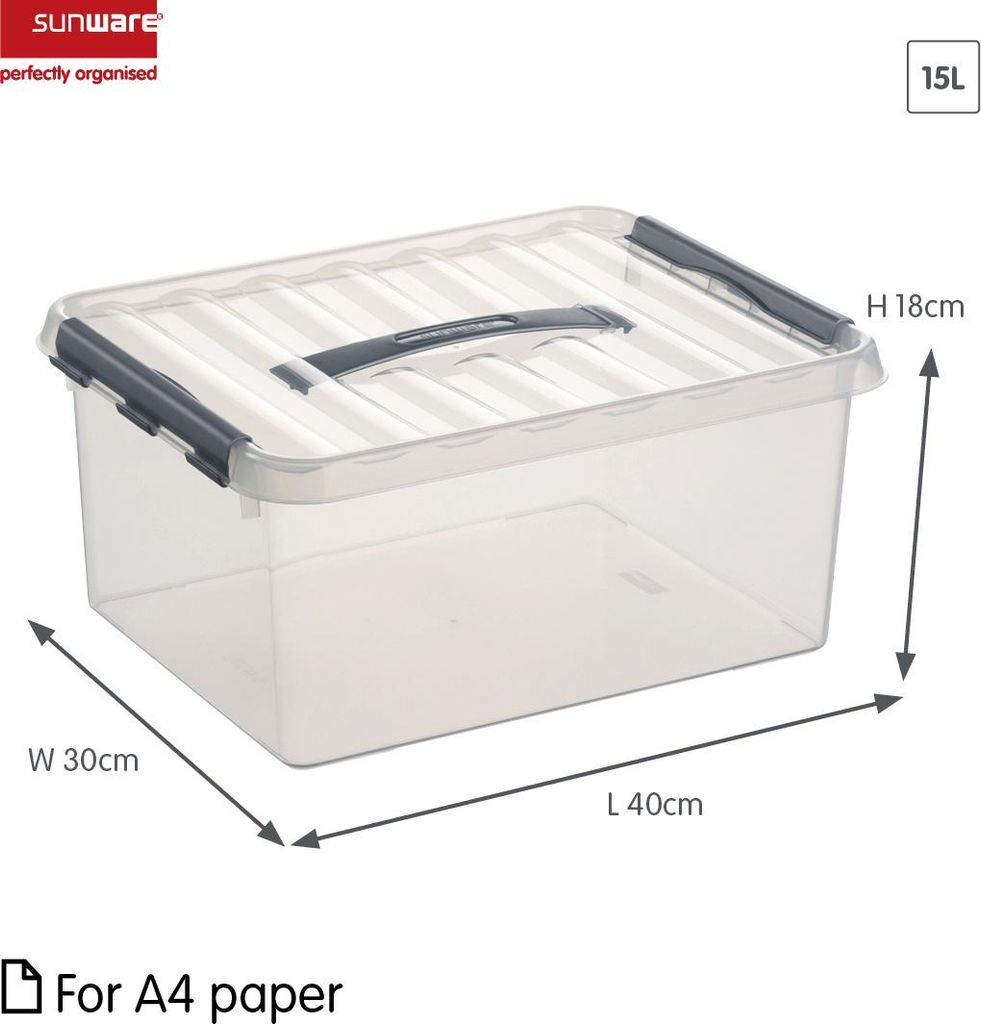 Sunware Aufbewahrungsbox - transparent - 15L