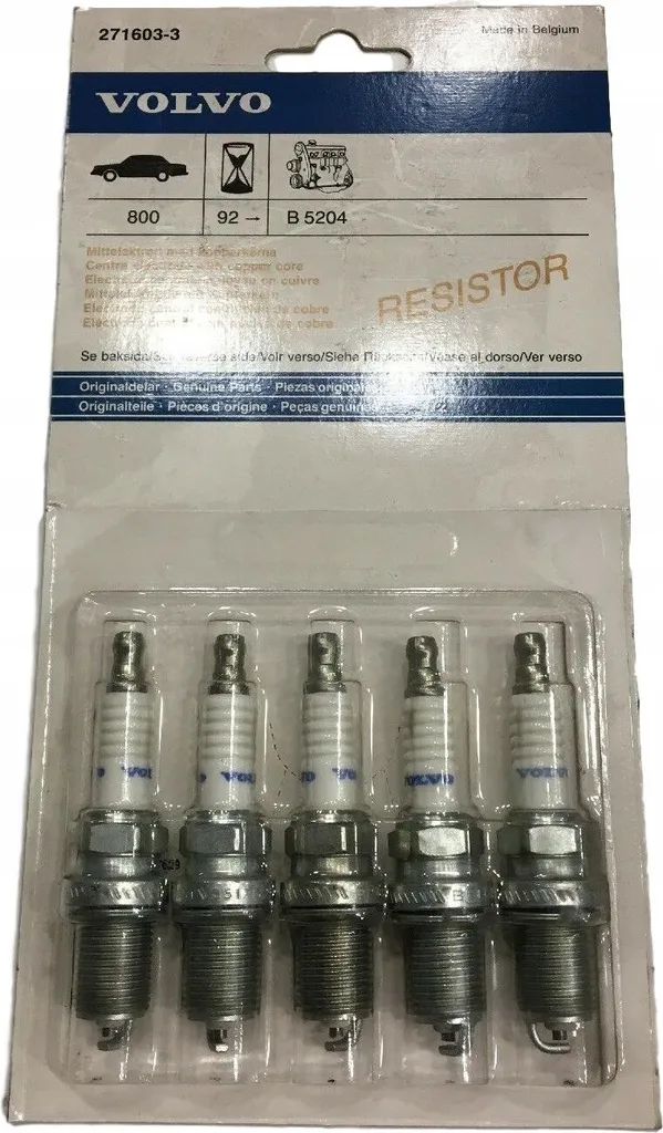 Jeu de bougies d'allumage pour moteur Volvo 850 référence OE 271603