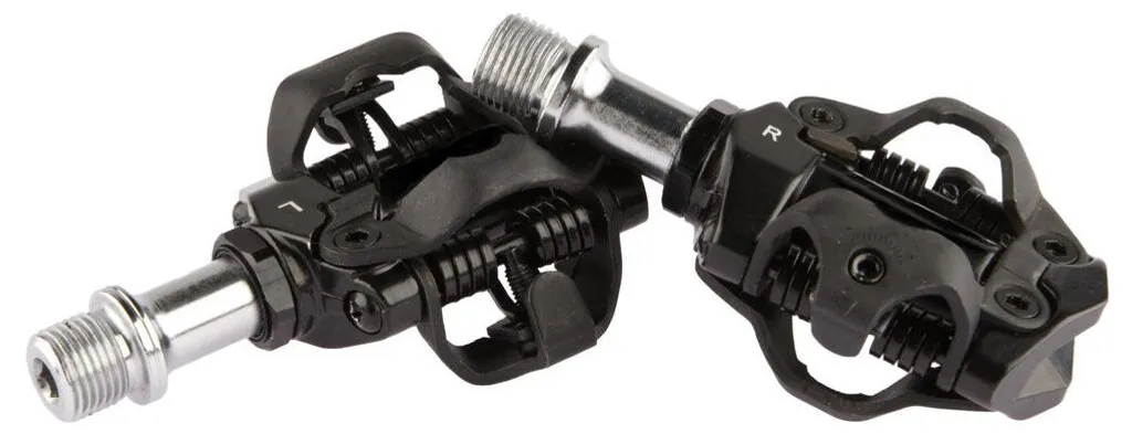 Pédales Automatiques VTT Tecora SPD Noires pour Vélo Tout Chemin